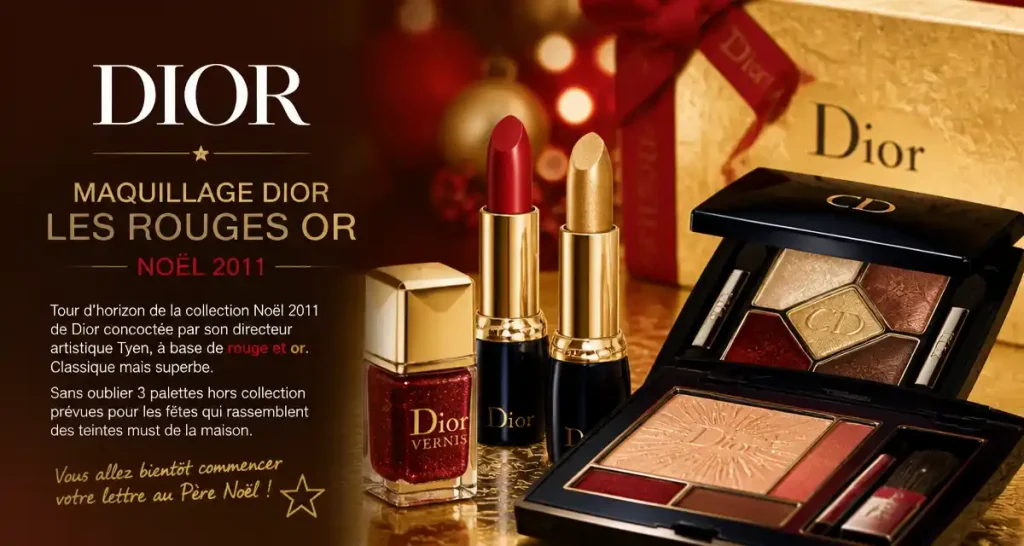Maquillage Dior Les Rouges Or : Noël 2011