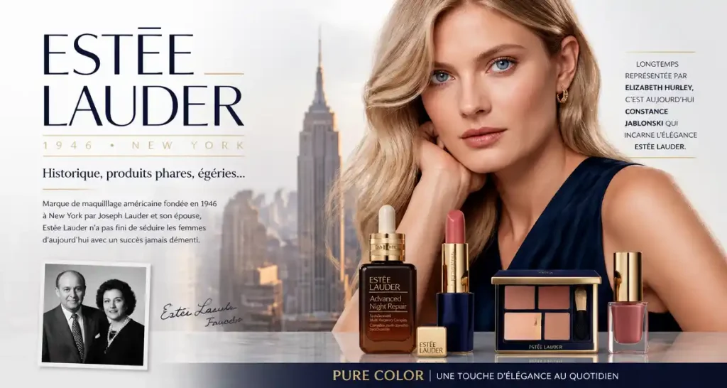 Estée Lauder : historique, produits phares, égéries…