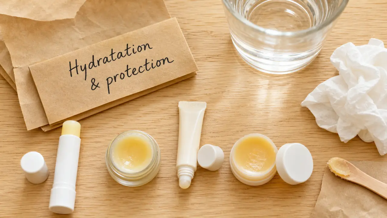 Baume pour les lèvres : hydratation et protection pour lèvres sèches et gercées