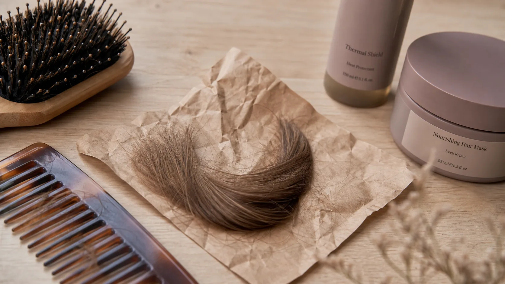 Cheveux qui casse : 180°C, cuticule abîmée, brosse et peigne