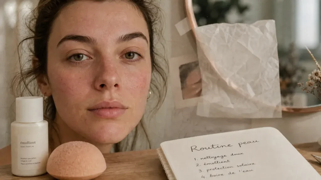 Eczéma sur le visage : reconnaître les plaques, protéger les paupières et éviter les déclencheurs
