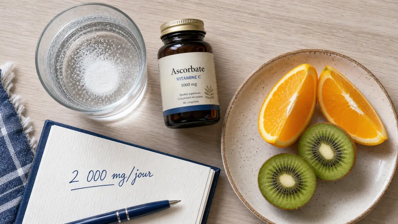 Effets secondaires vitamine C : diarrhée, nausées et calculs rénaux