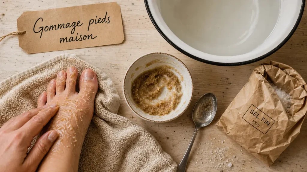 Sel, sucre ou bicarbonate : quel gommage pour les pieds maison selon vos talons ?