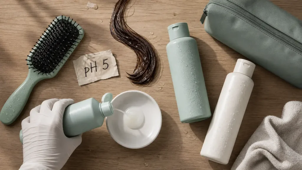 Racines grasses, pointes sèches : le shampoing équilibrant au pH 5 et aux actifs doux