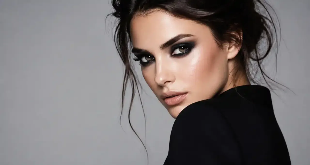 Portrait beauté, smoky eye sophistiqué