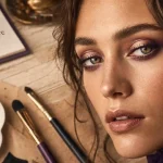 Yeux marron vert quel maquillage : prune cuivre violet doré