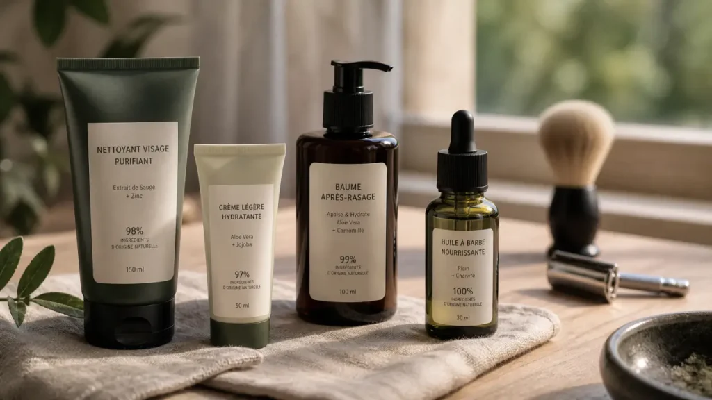Peau sensible, rasage, barbe : quels soins bio choisir quand on veut une routine simple ?