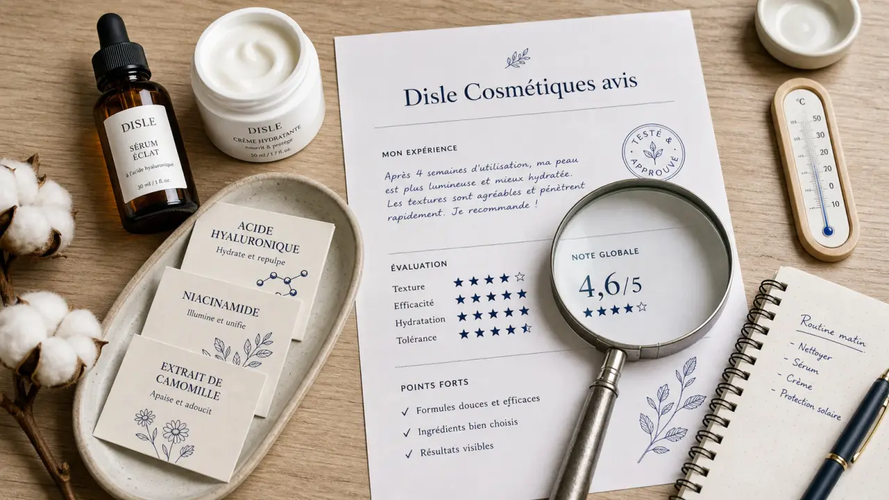 Disle cosmétiques avis : routine visage, sérum et crème