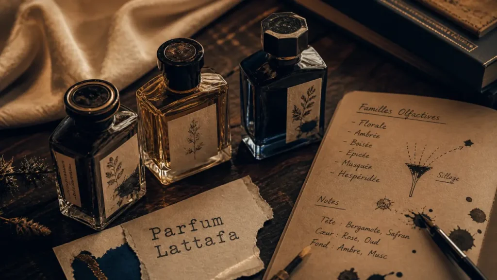 Lattafa parfum : notes boisées, accords floraux et parfum mixte pour choisir juste