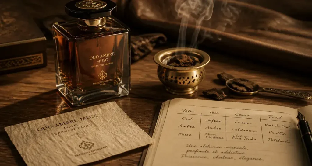 Parfum Dubai : oud, musc et ambre, entre sillage intense et douceur quotidienne