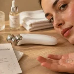 Soin du visage à microcourant à la maison, appareil liftant à domicile