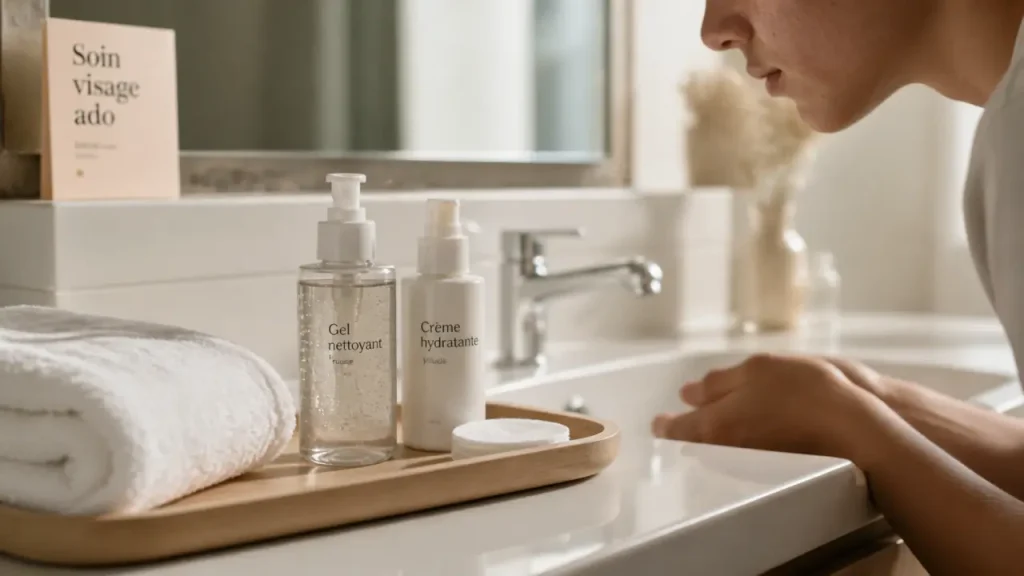 Soin visage ado : nettoyer, hydrater et limiter les boutons sans agresser la peau