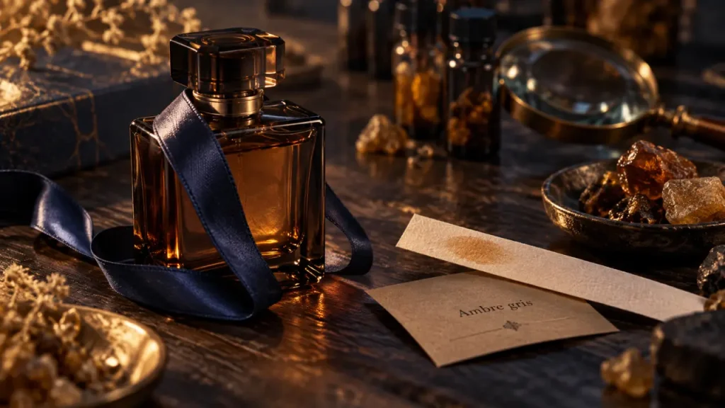 Parfum ambré : entre mythe animal et prouesse de la synthèse moderne