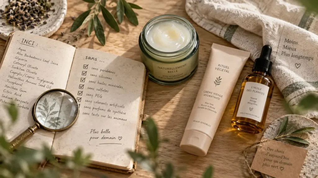 La clean beauty exige plus qu’une promesse : lisez la liste INCI et vérifiez les preuves