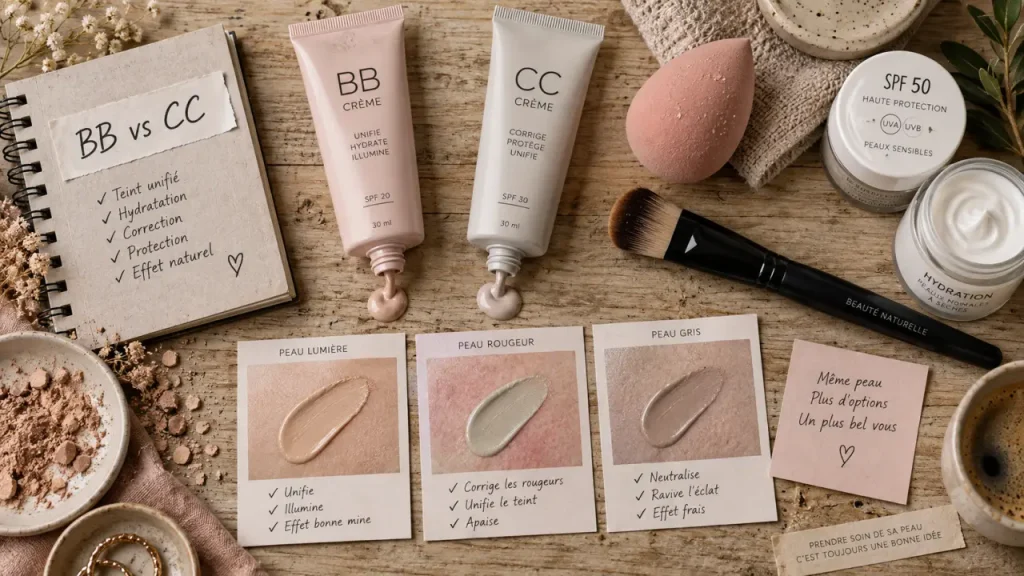 BB crème ou CC crème : hydrater, corriger ou unifier le teint ?