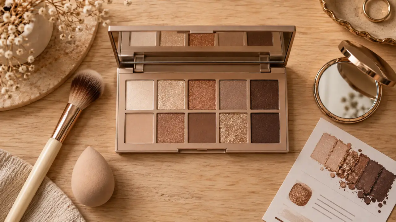 Maquillage palette nocibé : palette de fards maquillage ouverte