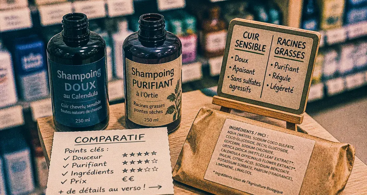 Meilleur shampoing supermarché : cuir chevelu, choix selon type de cheveux