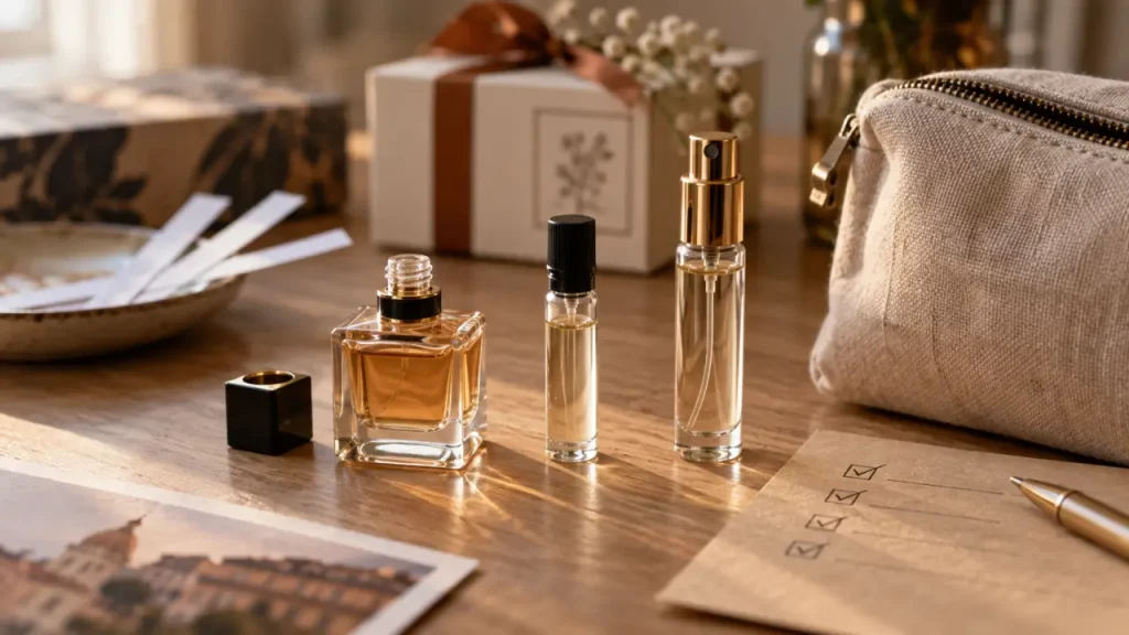 La miniature de parfum, un format pratique pour tester, voyager et offrir