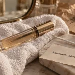 Nanolash serum cils : flacon translucide et micro-brosse près du maquillage