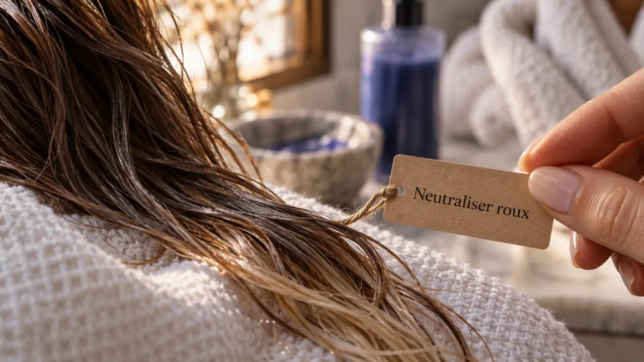 Neutraliser reflet roux naturellement avec correcteur froid