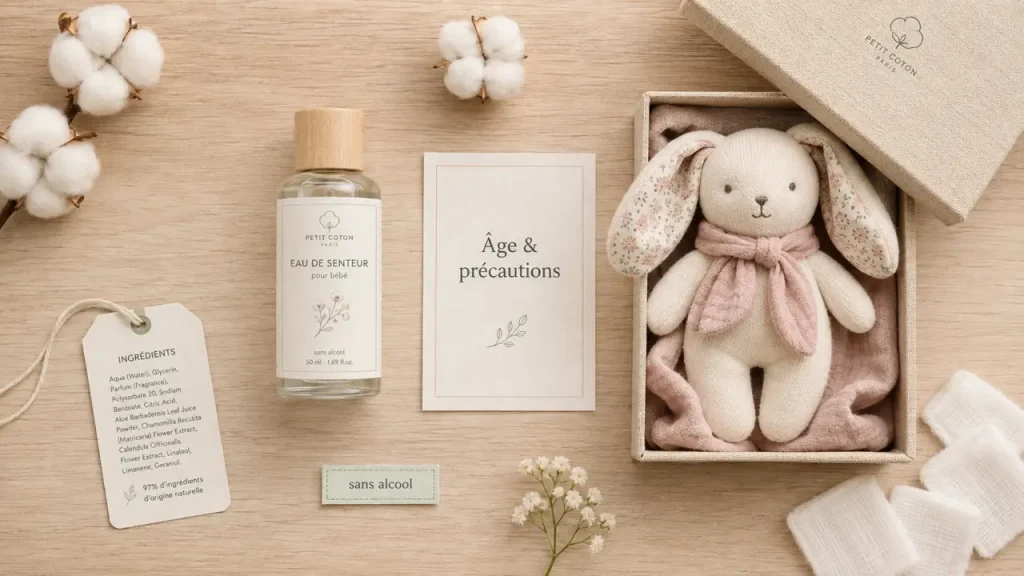 Parfum bébé : choisissez une formule légère et évitez l’application près du visage
