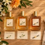 Parfum nuxe : six signatures, flacons et notes florales et vanillées
