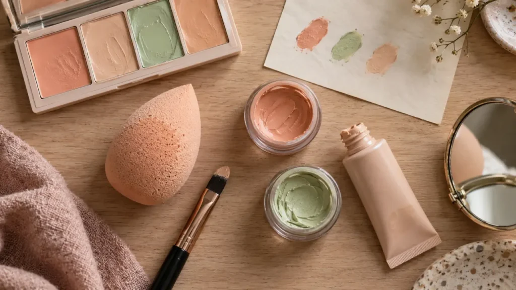Le correcteur maquillage corrige chaque zone sans marquer les ridules