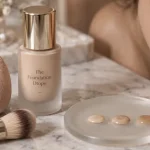 fond de teint victoria beckham The Foundation Drops sur peau naturelle