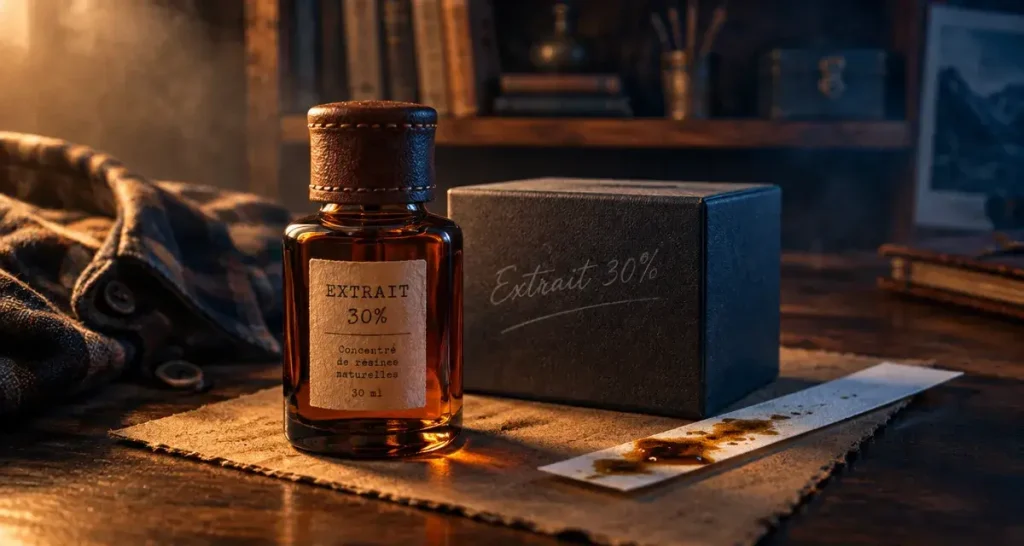 Vaillant parfum mise sur 30 % de concentration et un sillage cuir-oud